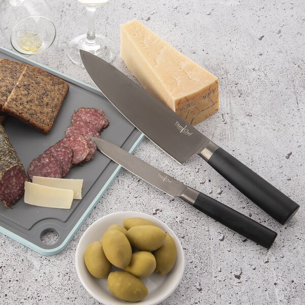 Kuchynský nôž Titan s titánovým povrchom sada 2 ks