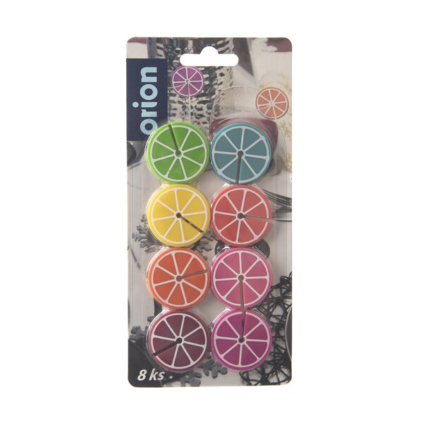 Rozlišovač na poháre citrusy 8 ks
