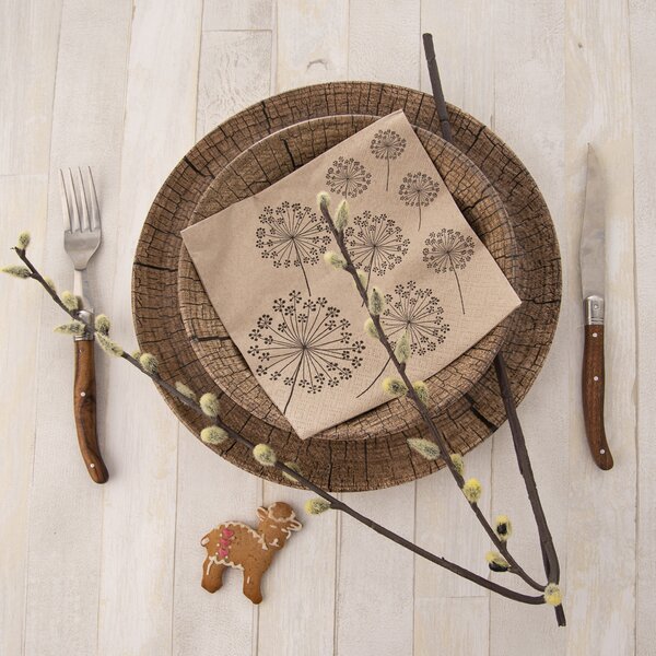 Servírovací obrúsky Púpavy