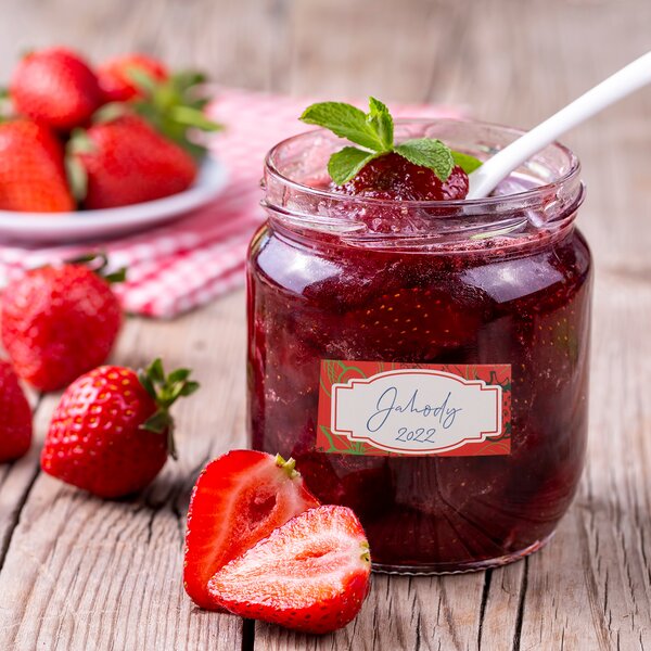 Samolepky na dózy prázdne