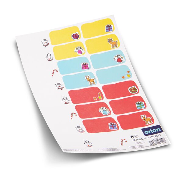 Samolepky Vianoce detské prázdne