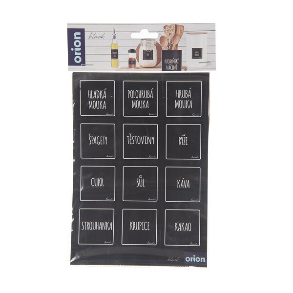 Samolepky na dózy BLACK