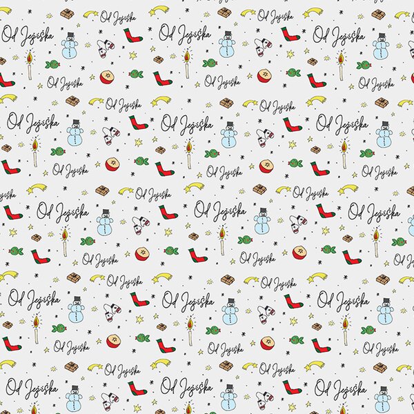 Vianočný baliaci papier Od Ježiška 200x70 cm