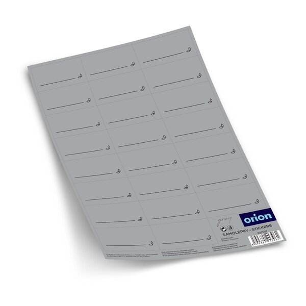 Samolepky na koreničky GREY
