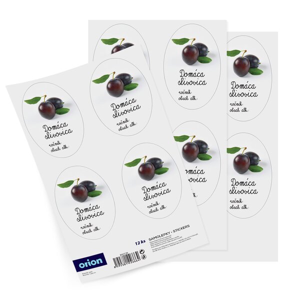 Samolepky na fľaše Domáca slivovica