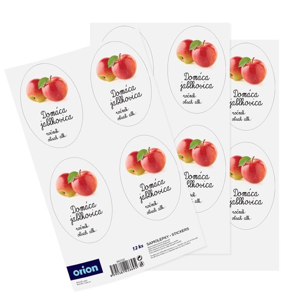 Samolepky na fľaše Domáca jablkovica