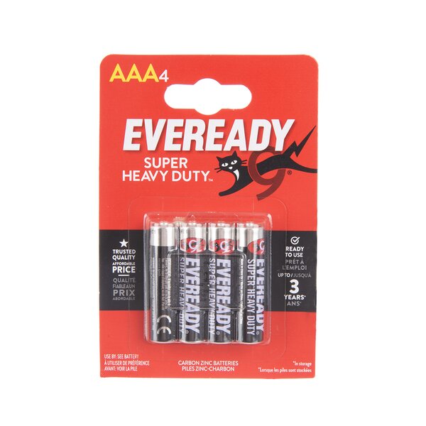 Zinkové batérie mikrotužka AAA 1,5 V 4 ks