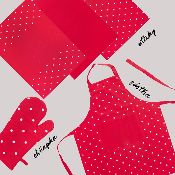 Kuchynská zástera BODKA