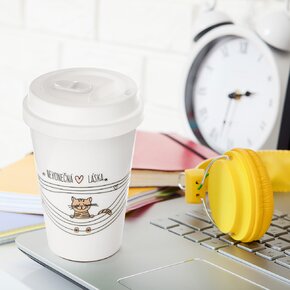 Termohrnček NEKONEČNÁ LÁSKA mačka 0,35 l