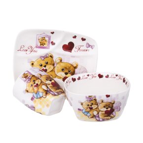 Jedálenská detská sada MEDVEDÍK 3 diely