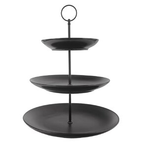 Servírovací stojan BLACK 3 poschodia