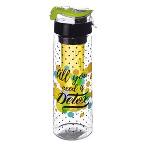Nápojová fľaša s uzáverom a filtrom DETOX 0,75 l
