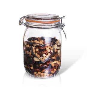 Dóza s klipovým uzáverom Bela 1 l srdce