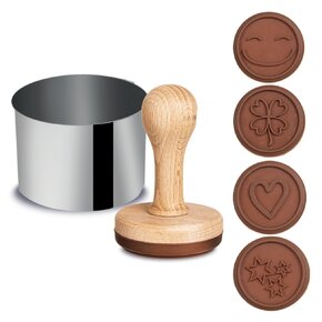 Pečiatka na pečenie súprava 4 dekory