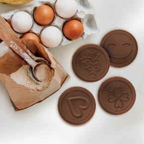 Pečiatka na pečenie súprava 4 dekory