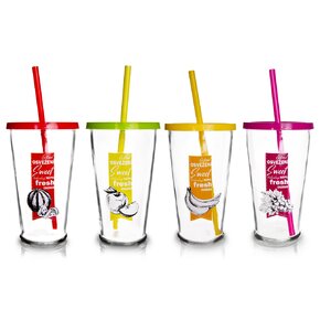 Pohár so slamkou 0,45 l