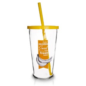 Pohár so slamkou 0,45 l