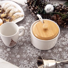 Cukornička s lyžičkou WHITELINE pr. 9,5 cm