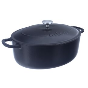 Pekáč s poklopom LIATINA SMALT 42x27 cm