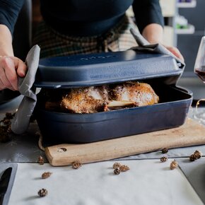 Pekáč LIATINA SMALT obojstranný 42,5x22 cm