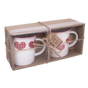 Hrnček Home Love SRDCE 0,35 l 2 ks