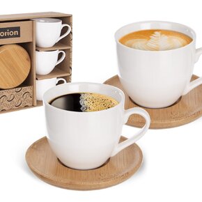 Hrnček s podšálkou WHITELINE 0,125 l 6 ks