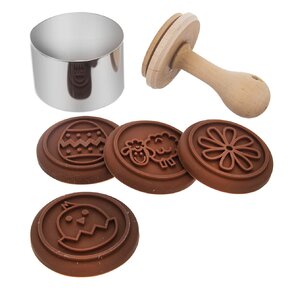 Pečiatka na pečenie Veľká súprava 4 dekory