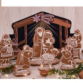 Vykrajovačka Betlehem sada 7 ks s jasličkami