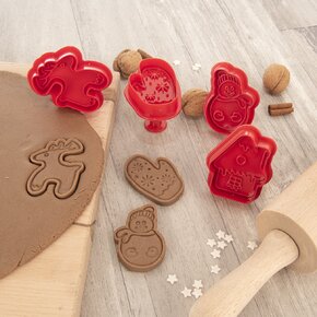 Vykrajovačka s piestom Vianoce 4 ks