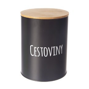 Dóza Cestoviny BLACK pr. 13 cm 