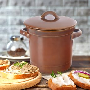 Hrniec na sadlo s vekom 1,1 l 