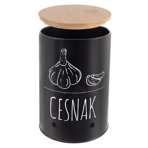 Dóza pr. 11 cm Cesnak BLACK