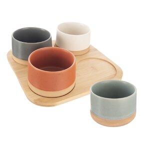 Servírovacie misky s táckou