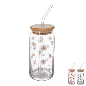 Pohár s viečkom a slamkou 0,5 l 1 ks