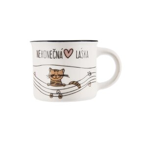 Hrnček NEKONEČNÁ LÁSKA mačka 0,1 l