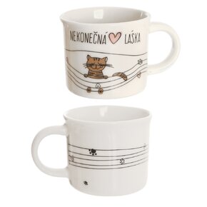 Hrnček NEKONEČNÁ LÁSKA mačka 0,1 l