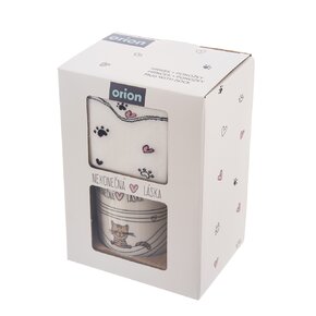 Hrnček s ponožkami NEKONEČNÁ LÁSKA 0,35 l mačka