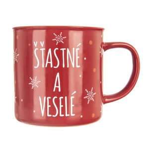 Hrnček VLOČKA Šťastné a veselé 0,51 l