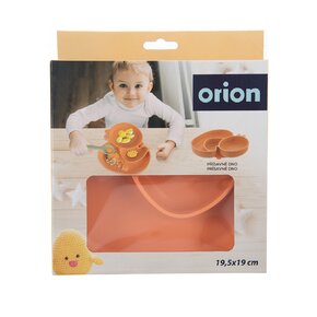 Delený detský tanier kačička 19,5x19 cm