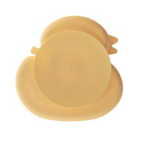 Delený detský tanier kačička 19,5x19 cm