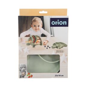 Delený detský tanier slon 23x18 cm