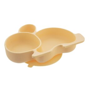 Delený detský tanier zajačik 23x18 cm