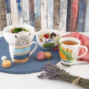 Hrnček s miskou dino 0,35 l