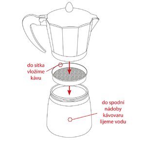 Moka kanvička 0,45 l