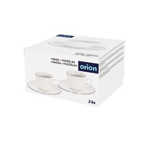 Hrnček s podšálkou Decora espresso 0,1 l 2 ks