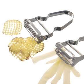 Kuchynská škrabka Double wavy