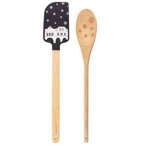 Darčeková stierka s vareškou DOMKY modrá