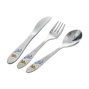 Jedálenský detský príbor lietadlá 3 diely