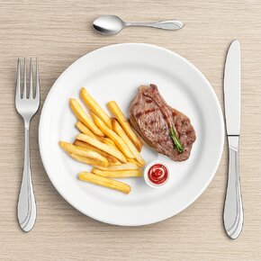 Jedálenské príbory Satin 24 dielov