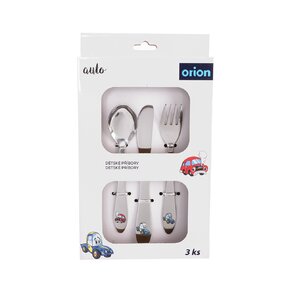 Jedálenský detský príbor AUTO 3 diely